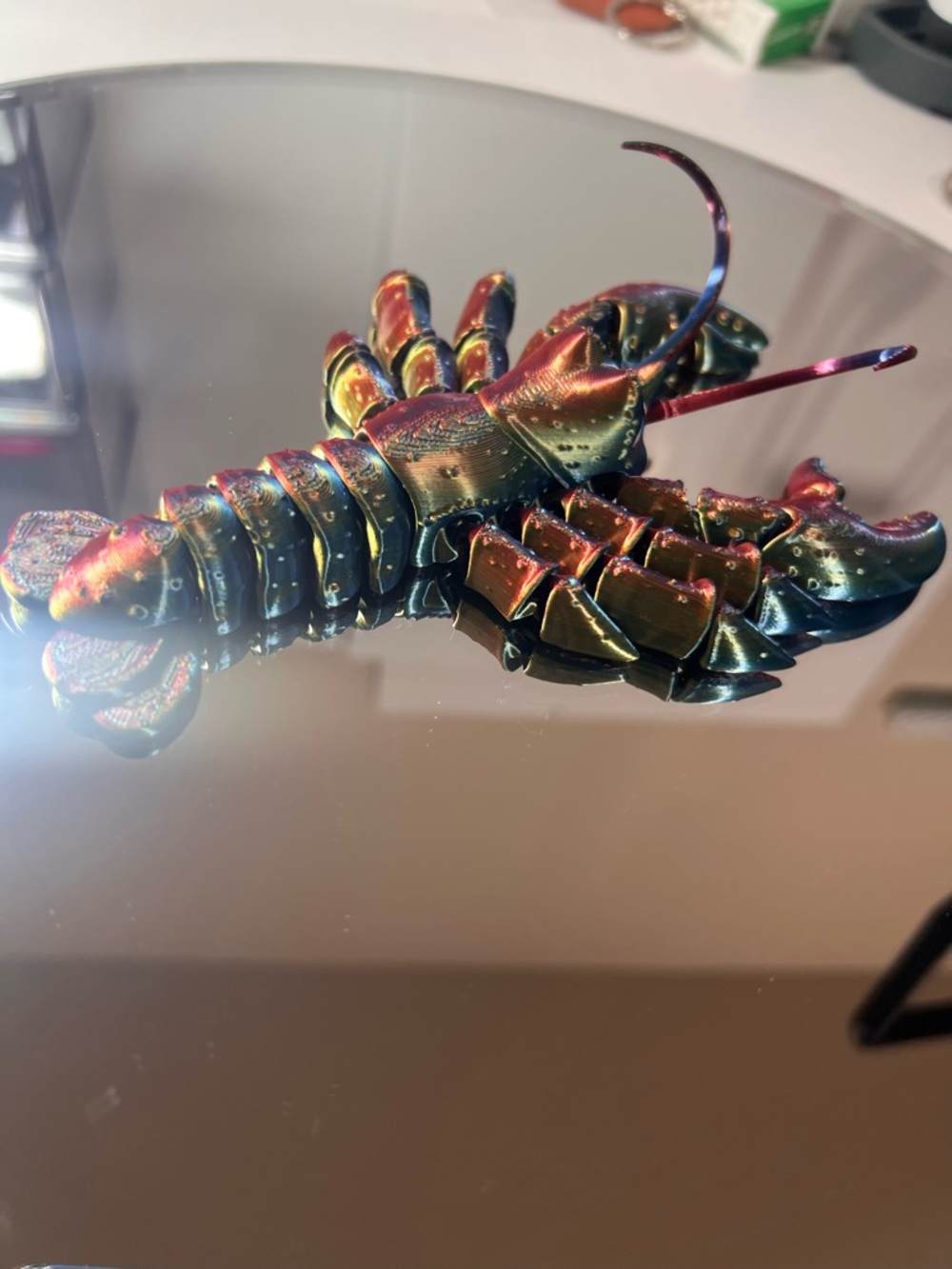 3D printed articulated lobster. Fun colors - Picture 7 of 8